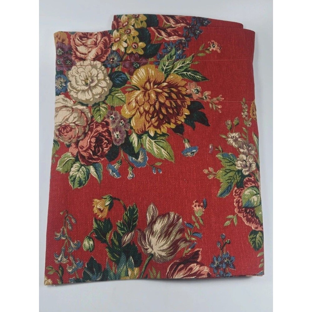 Ralph Lauren Aylesbury Curtain Valance Heavy Textured Floral 17x84